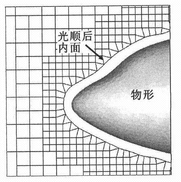 Method for correcting intersecting line of unstructured Cartesian grid