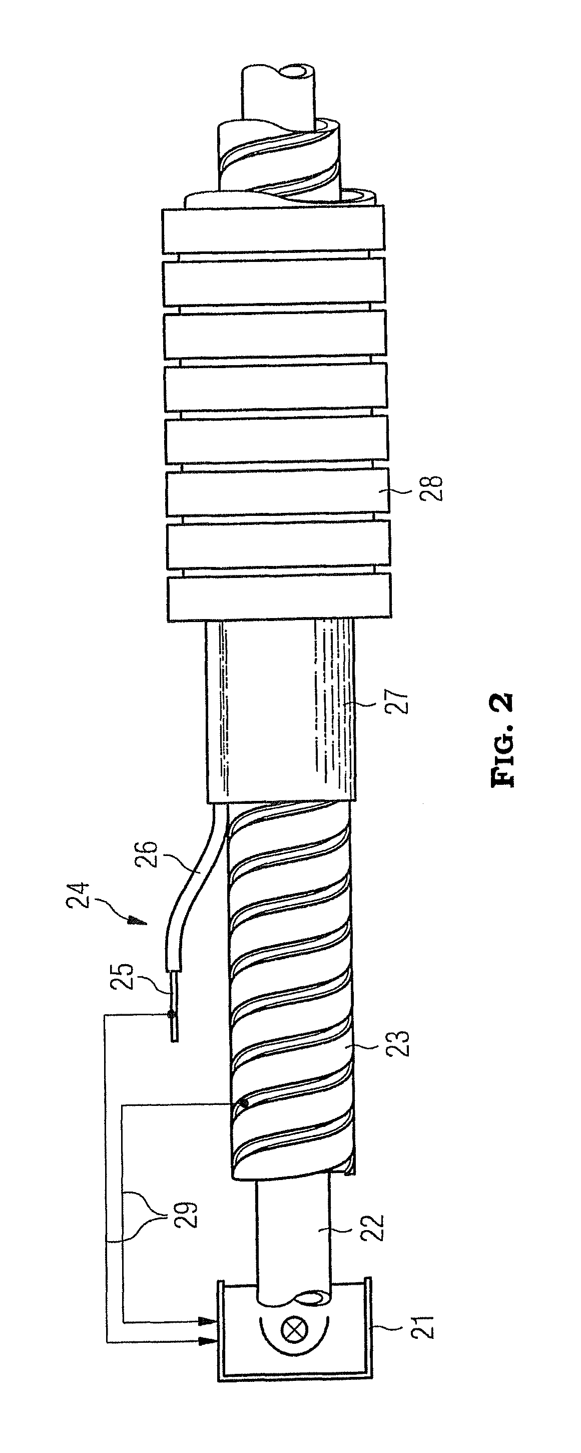 Temperature monitoring of a light guide in an illumination apparatus