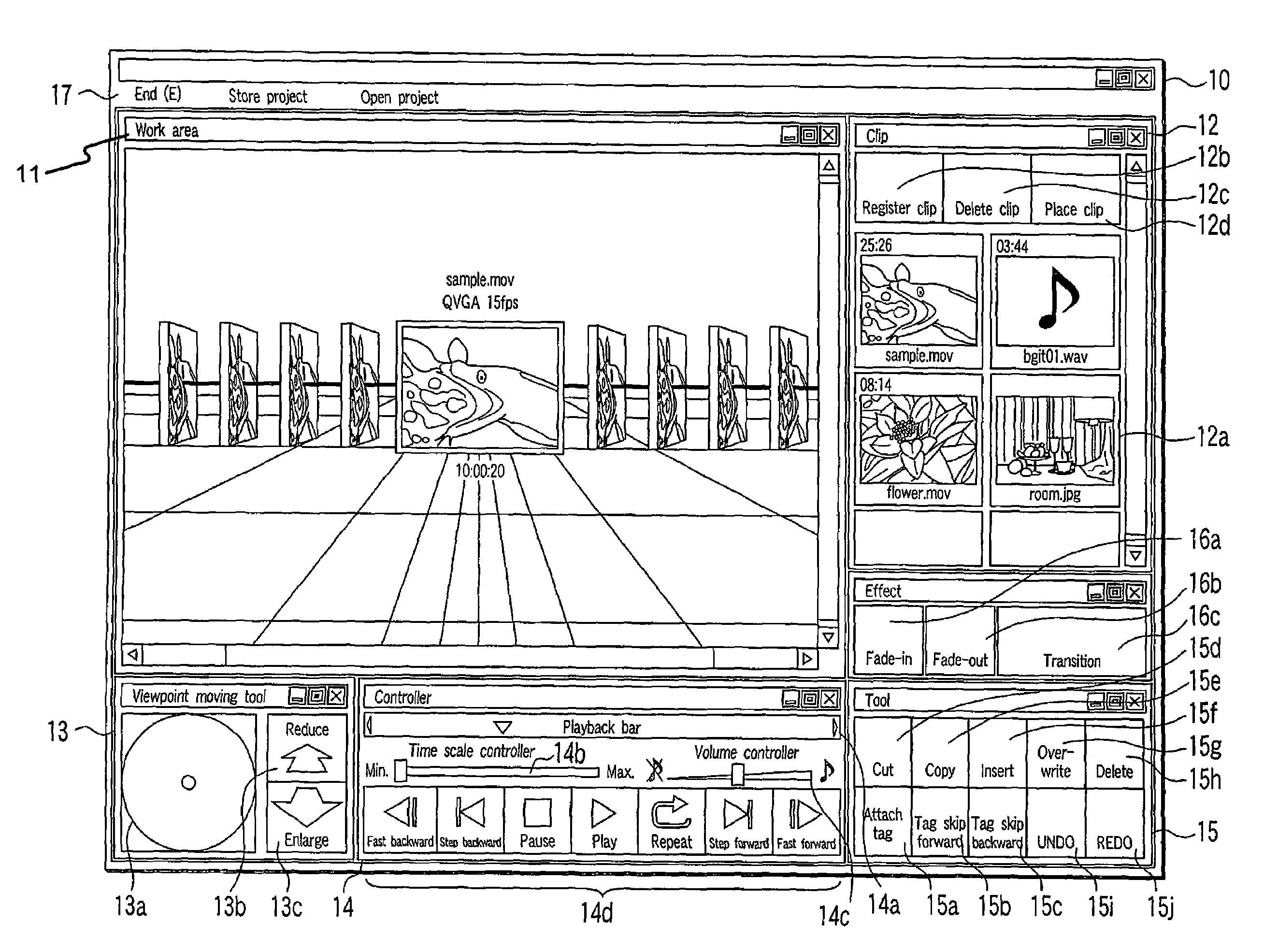 Data editing program, data editing method, data editing apparatus and storage medium