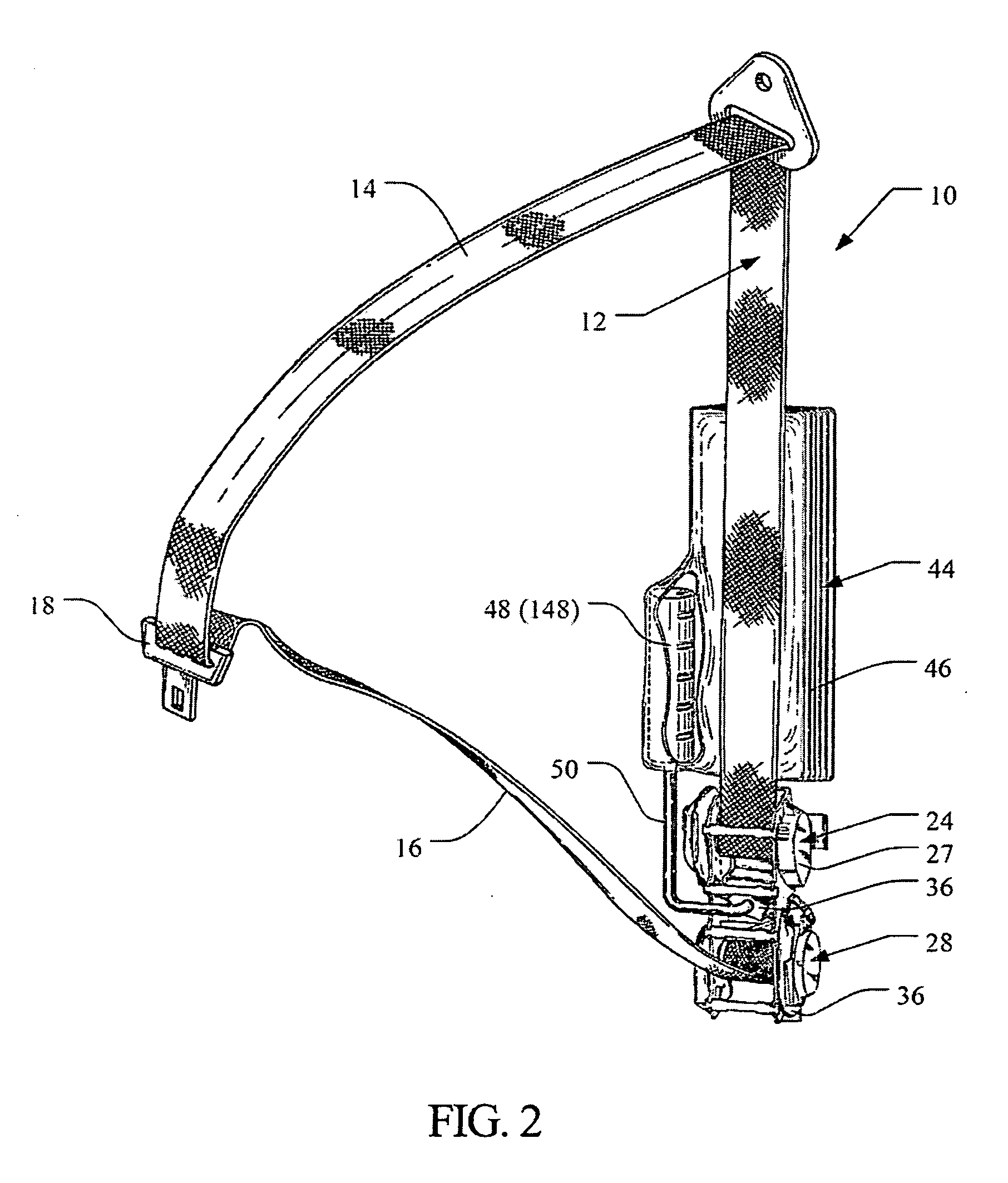 Dual Spool Retractor in Belt-in-Seat