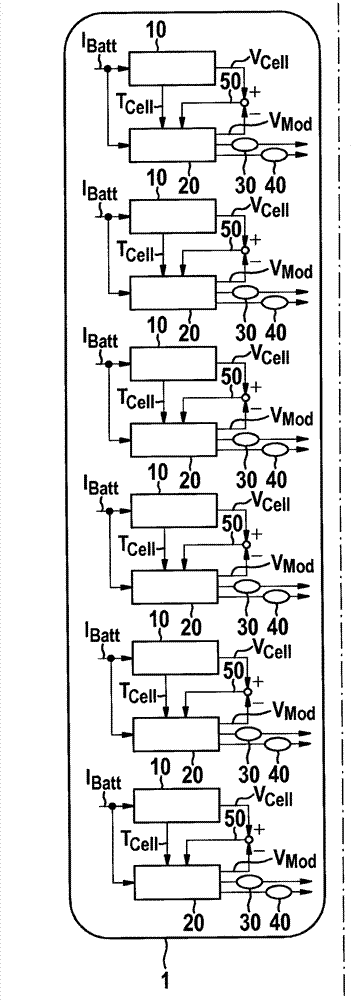 Method for determining at least one state of a plurality of battery cells, computer program, battery and motor vehicle