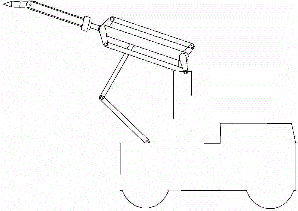 Method for performing welding construction by use of multi-DOF (Degree Of Freedom) controllable rocking arm type connecting rod mechanism