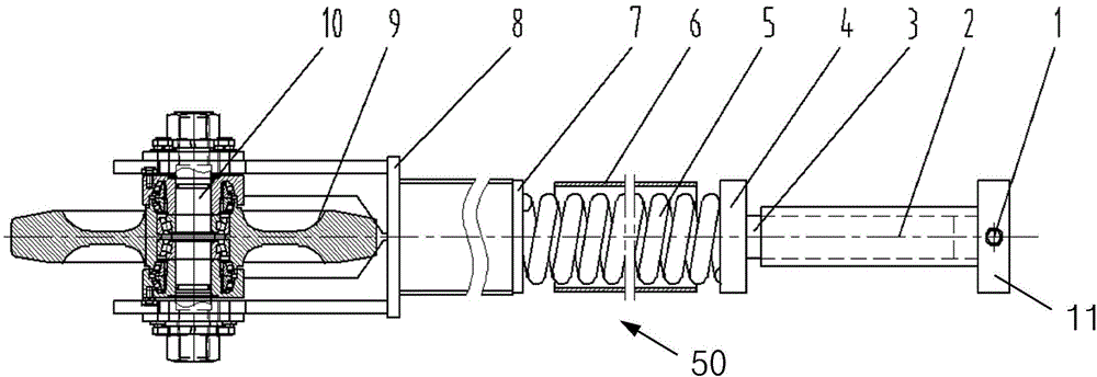 Caterpillar band tensioning device for track vehicle and track vehicle