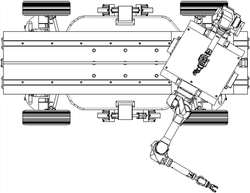 Wheeled leg type movable rescuing robot