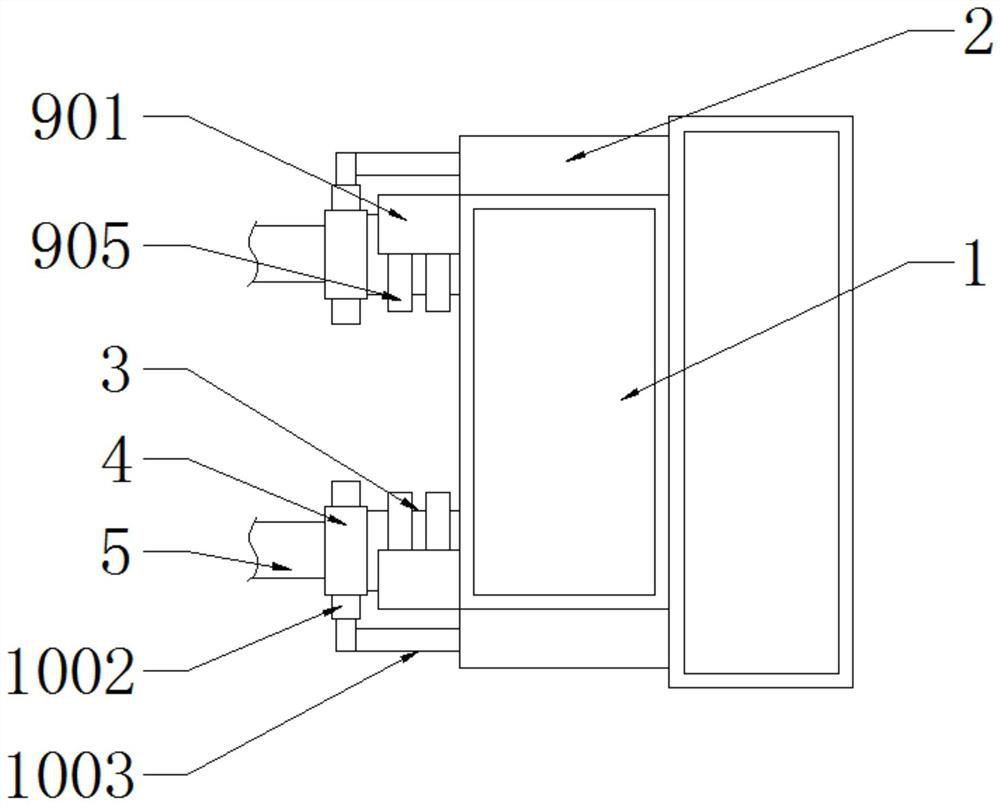 Quick-access 5G communication line connector connection structure