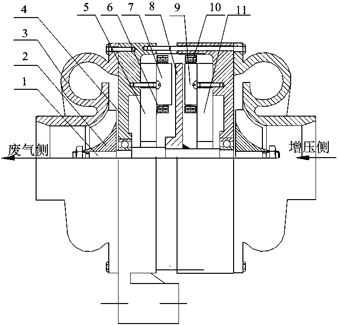 High temperature and high speed exhaust turbine motor generator