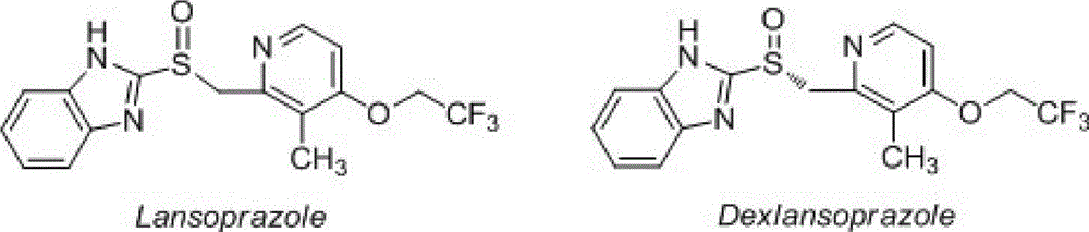 Dextral lansoprazole freeze-drying preparation and preparation method thereof