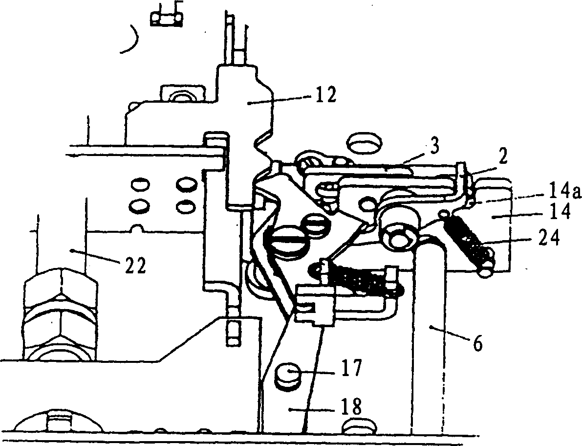 Position locking device for breaker