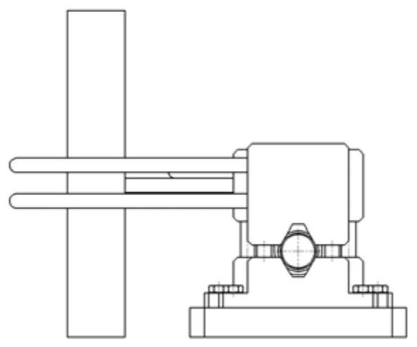 A pneumatically controlled double-stage shear precision separation device