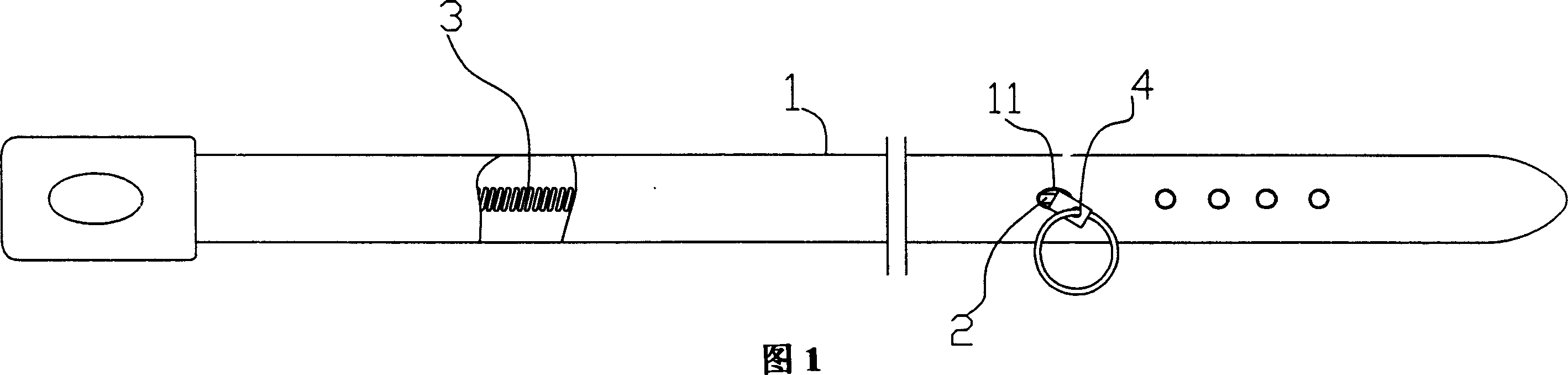 Waste band with telescopic buckle