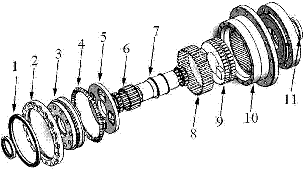 Device and method for testing service life of precision cycloidal speed reducer of robot