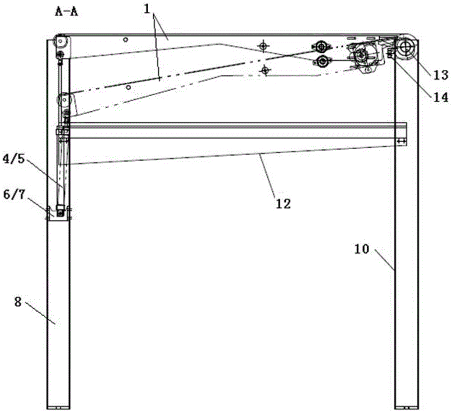 Automatic feeding double cylinder lifting device