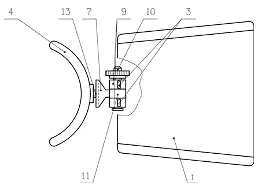 Auxiliary limiting device for knee joint operation