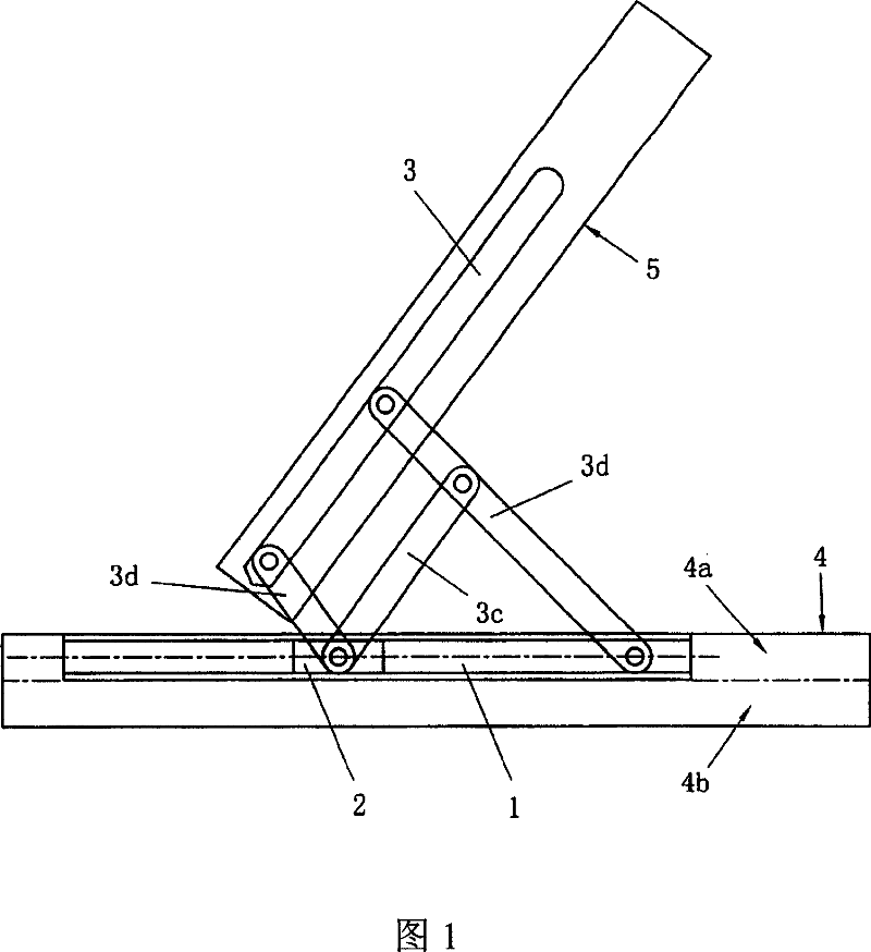 Slide-support mechanism, transmission device and electric internal-open and inner tilt window