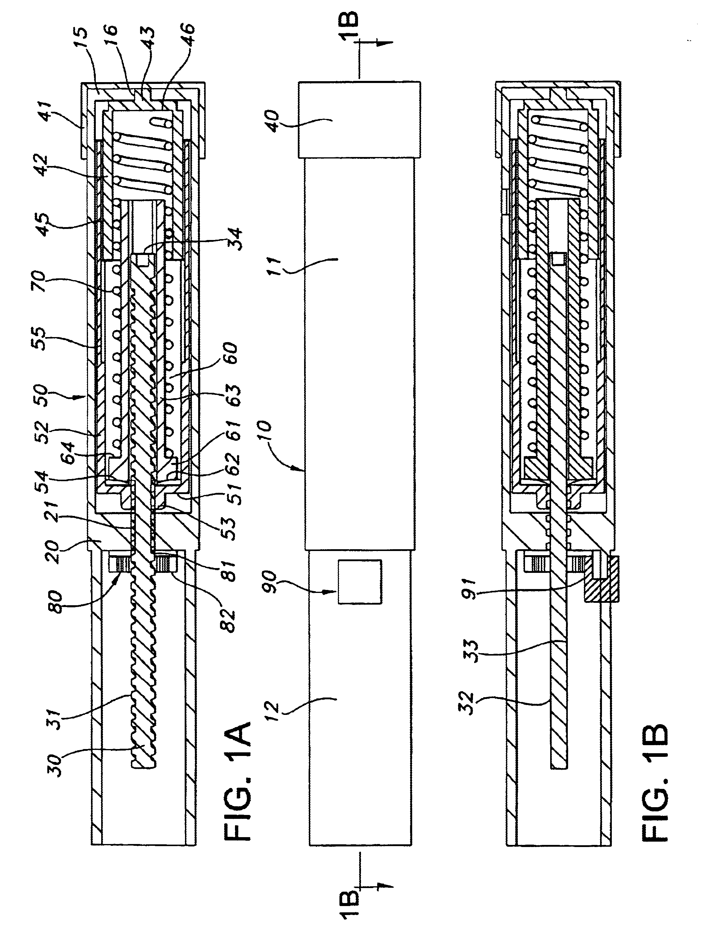 Automatic injection device with reset feature