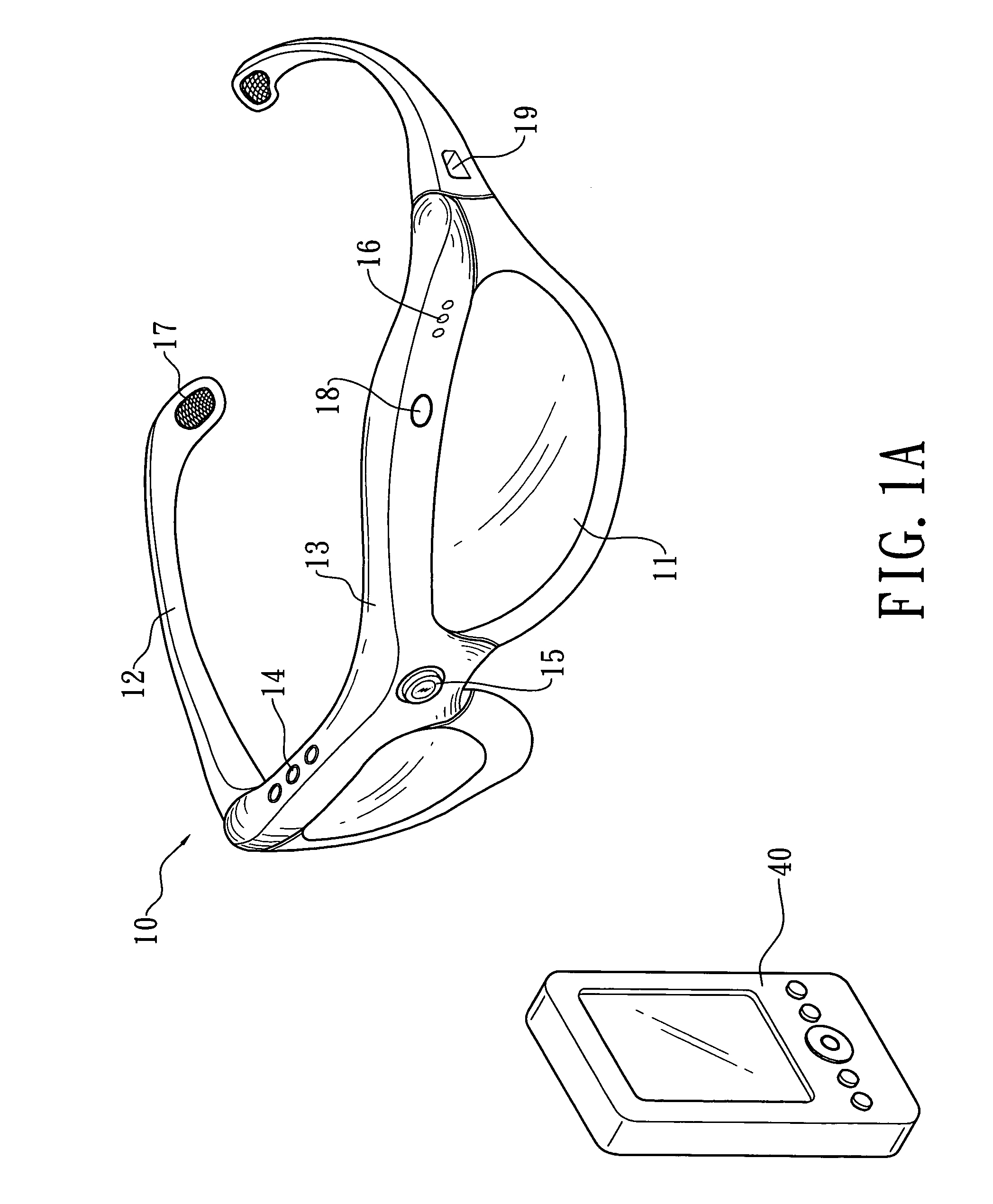 Glasses type audio-visual recording apparatus