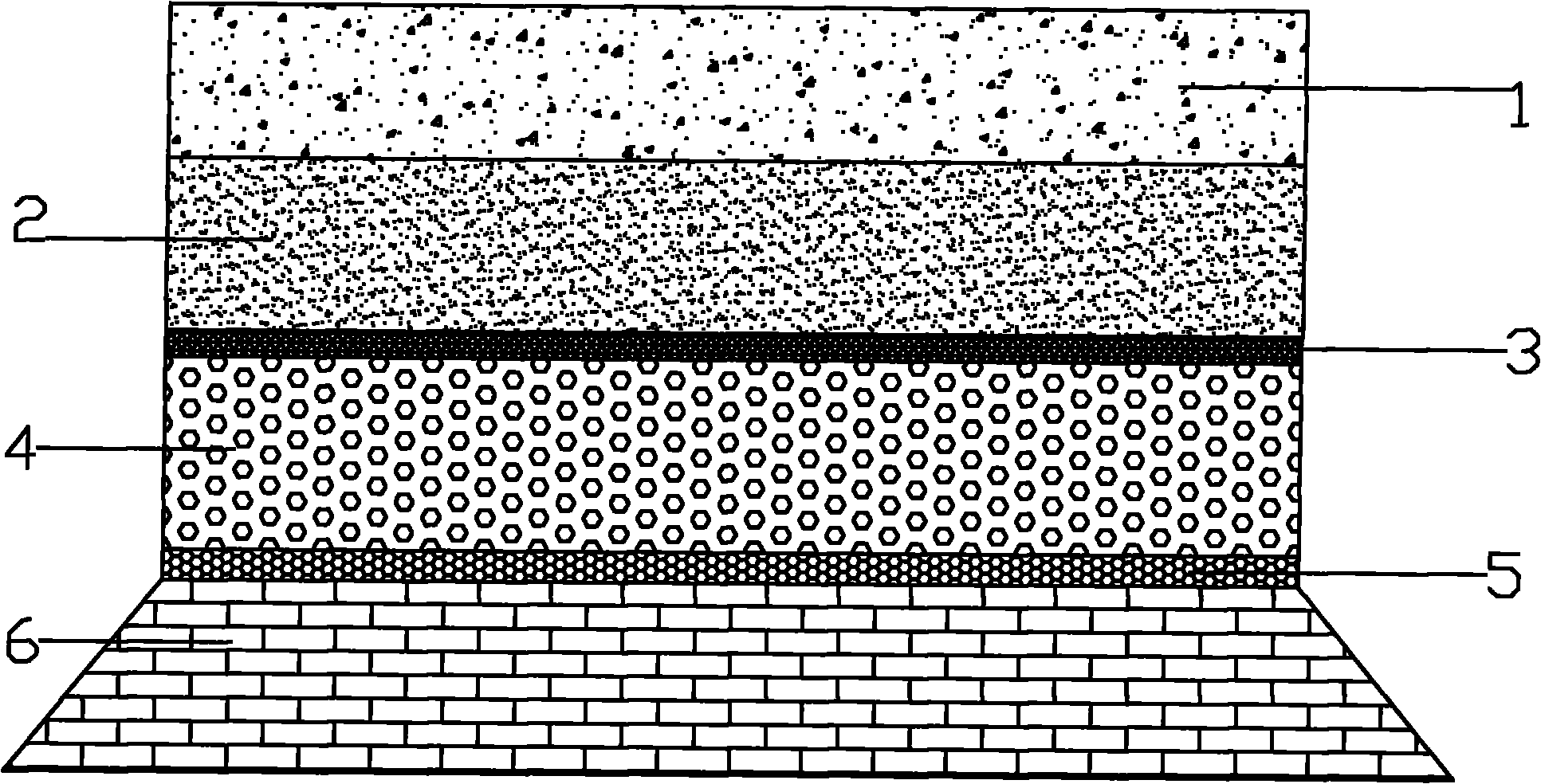 Waterproof pavement structure and construction method thereof