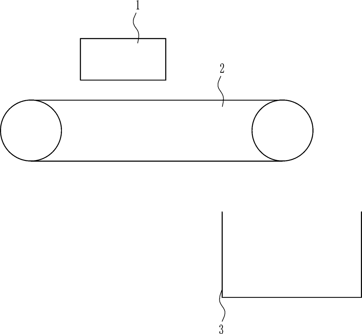 A kind of high-efficiency uniform swing type ore blending device for mines