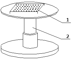 Spraying method of small part