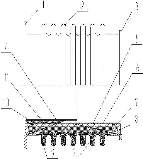 High-temperature-resistant reinforced corrugated expansion joint