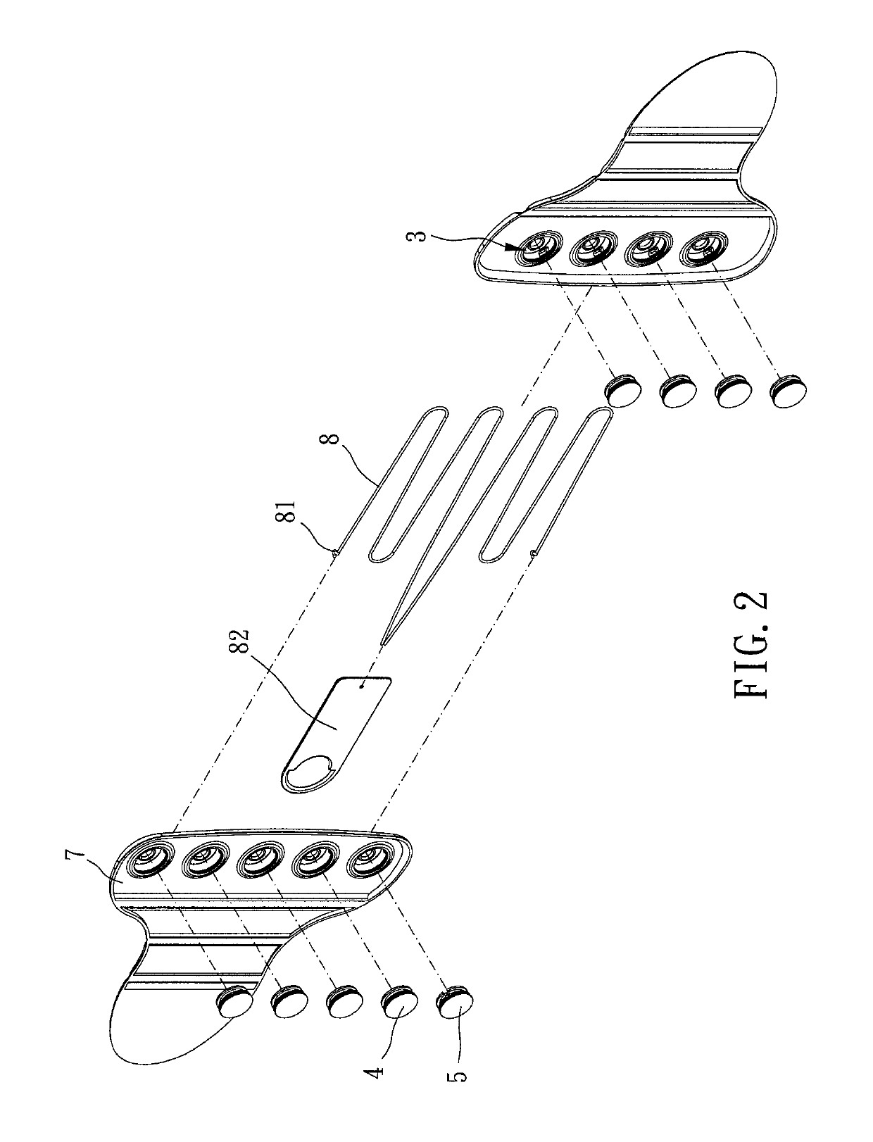 Orthosis device and thread-guiding structure thereof