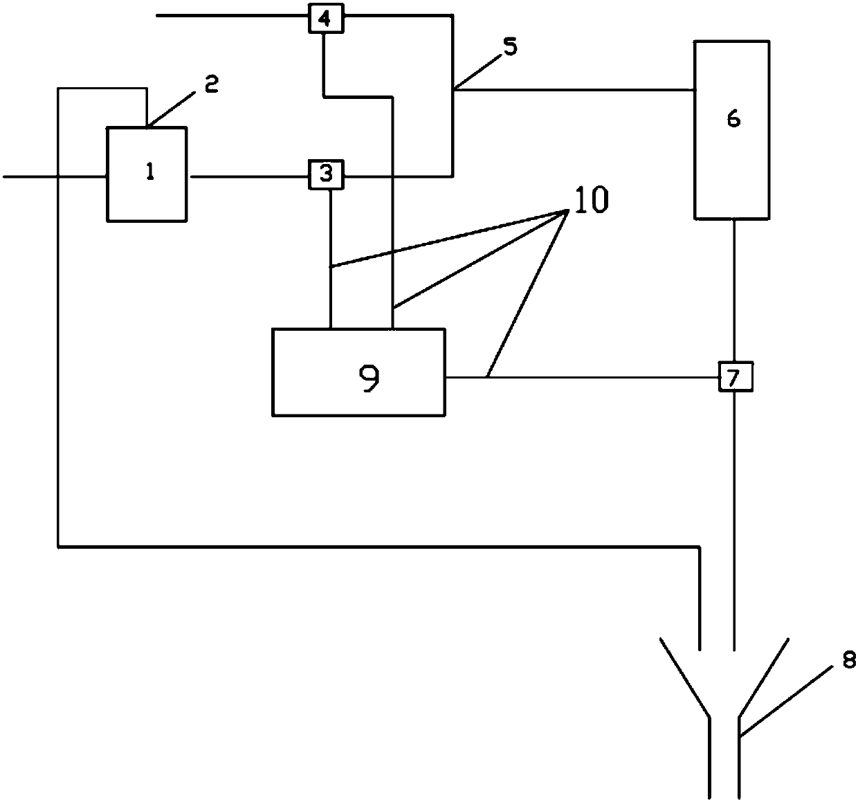 Water sample diluting system and method capable of enlarging on-line water quality detection range