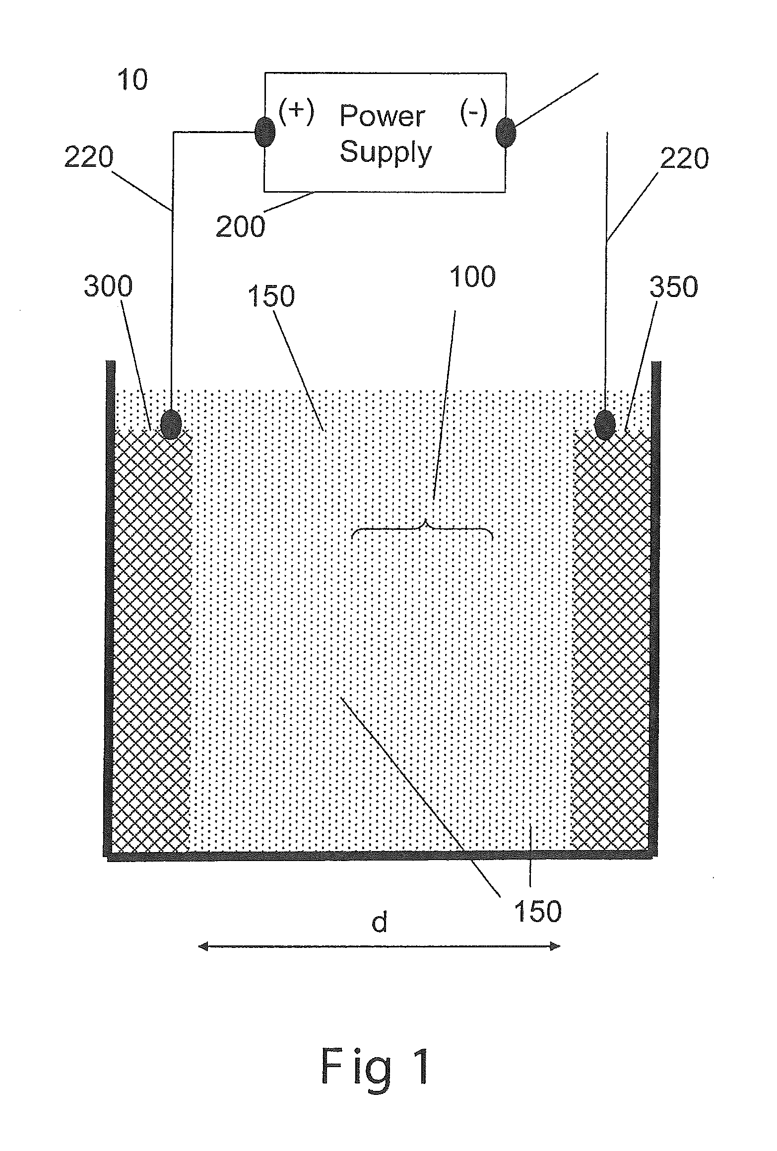 Electrolytic system and method for filtering an aqueous particulate suspension