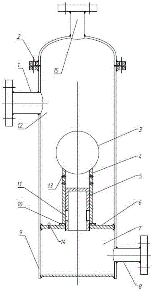 Natural gas drain valve capable of draining water continuously