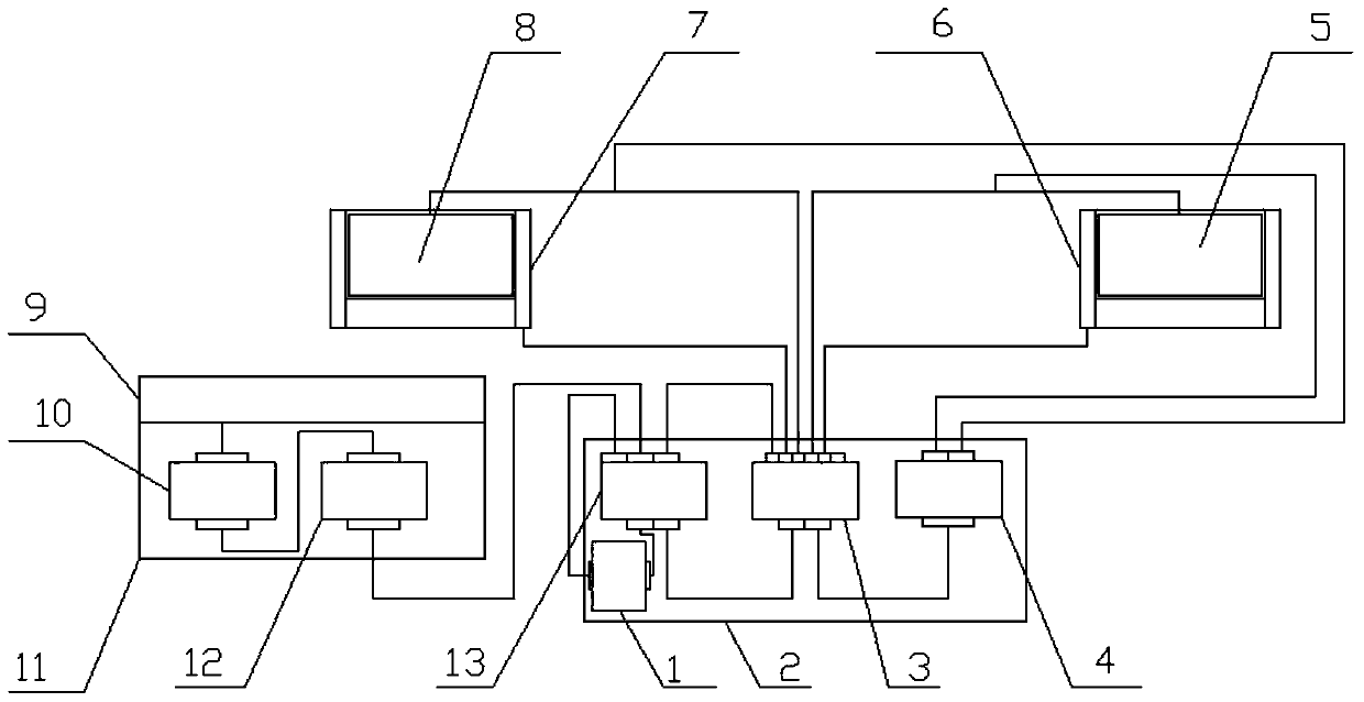 A device and method for synchronously displaying explosive package weight information in different places