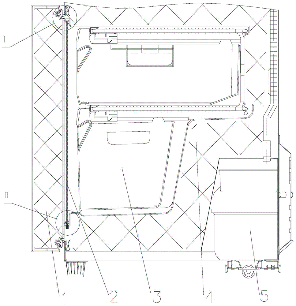 A kind of refrigerator adopting direct cooling and micro-frost technology