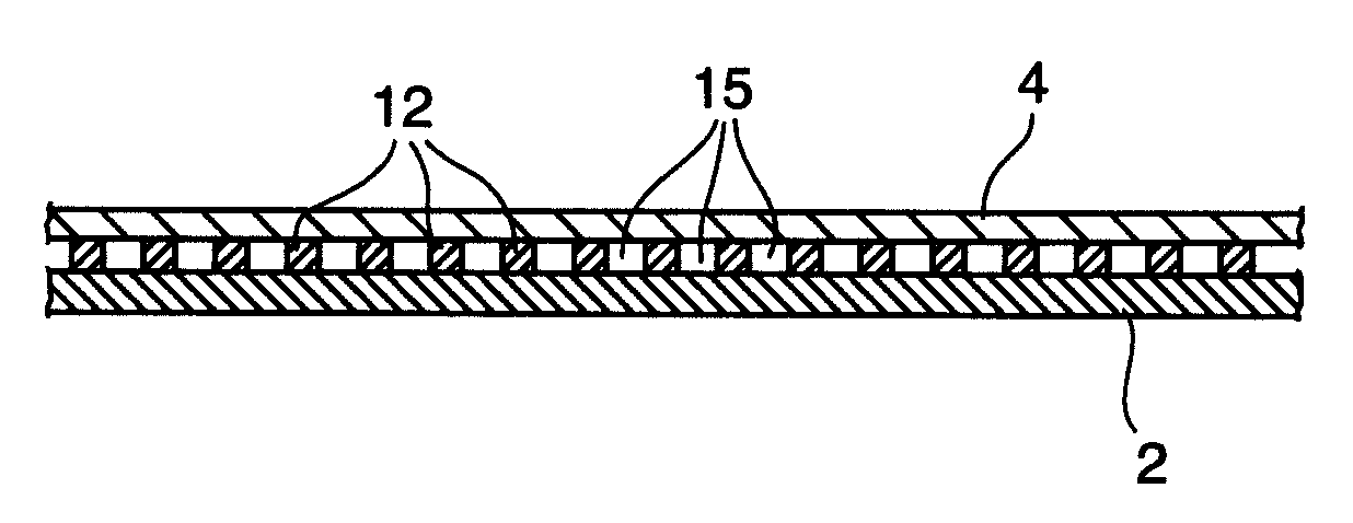 Method of adhering a material to another material and product produced by the method