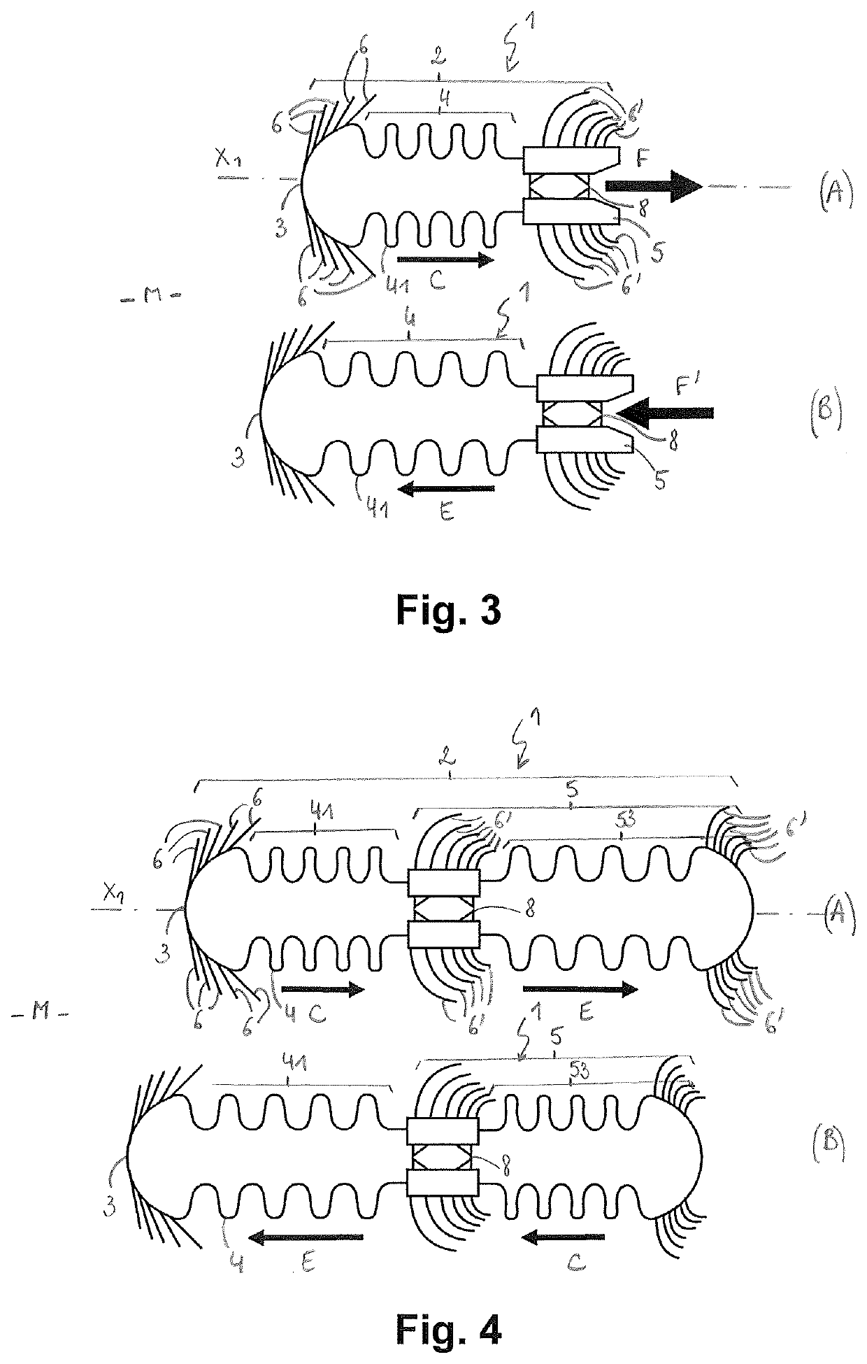 Microrobot configured to move in a viscous material