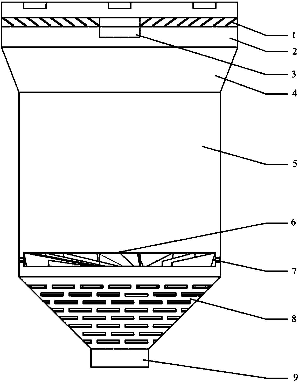 A swirl coupling deep desulfurization strengthening module