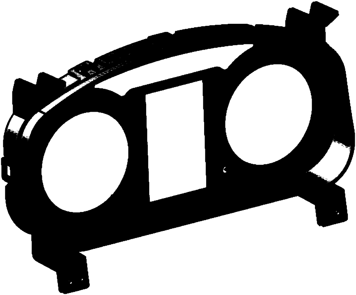 Moldflow analysis-based automobile instrument structure optimization method