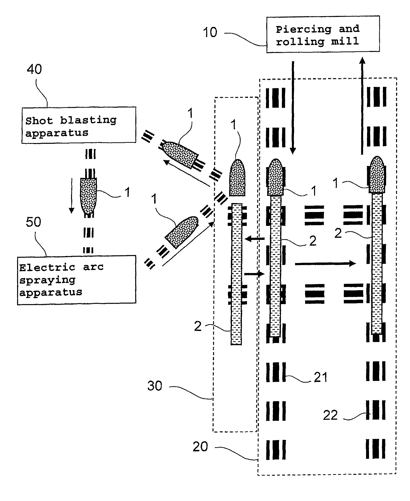 Piercing and rolling plug, method of regenerating such piercing and rolling plug, and equipment line for regenerating such piercing and rolling plug