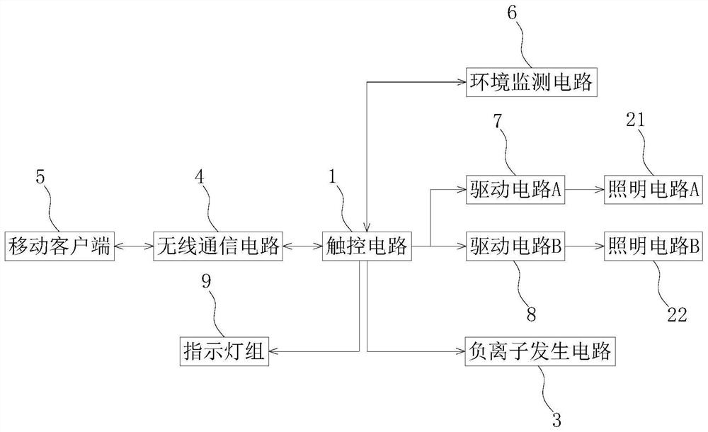 Intelligent lamp control system and intelligent lamp comprising same