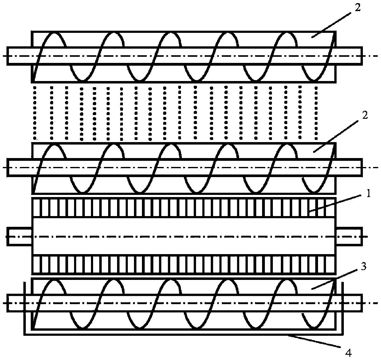 Fiber board preparation equipment provided with leveling device