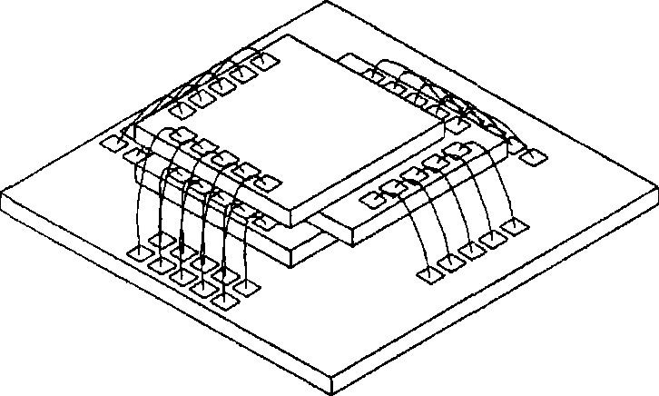 Staggered offset stacking encapsulation construction having multistage omnibus bar in conductive wire support