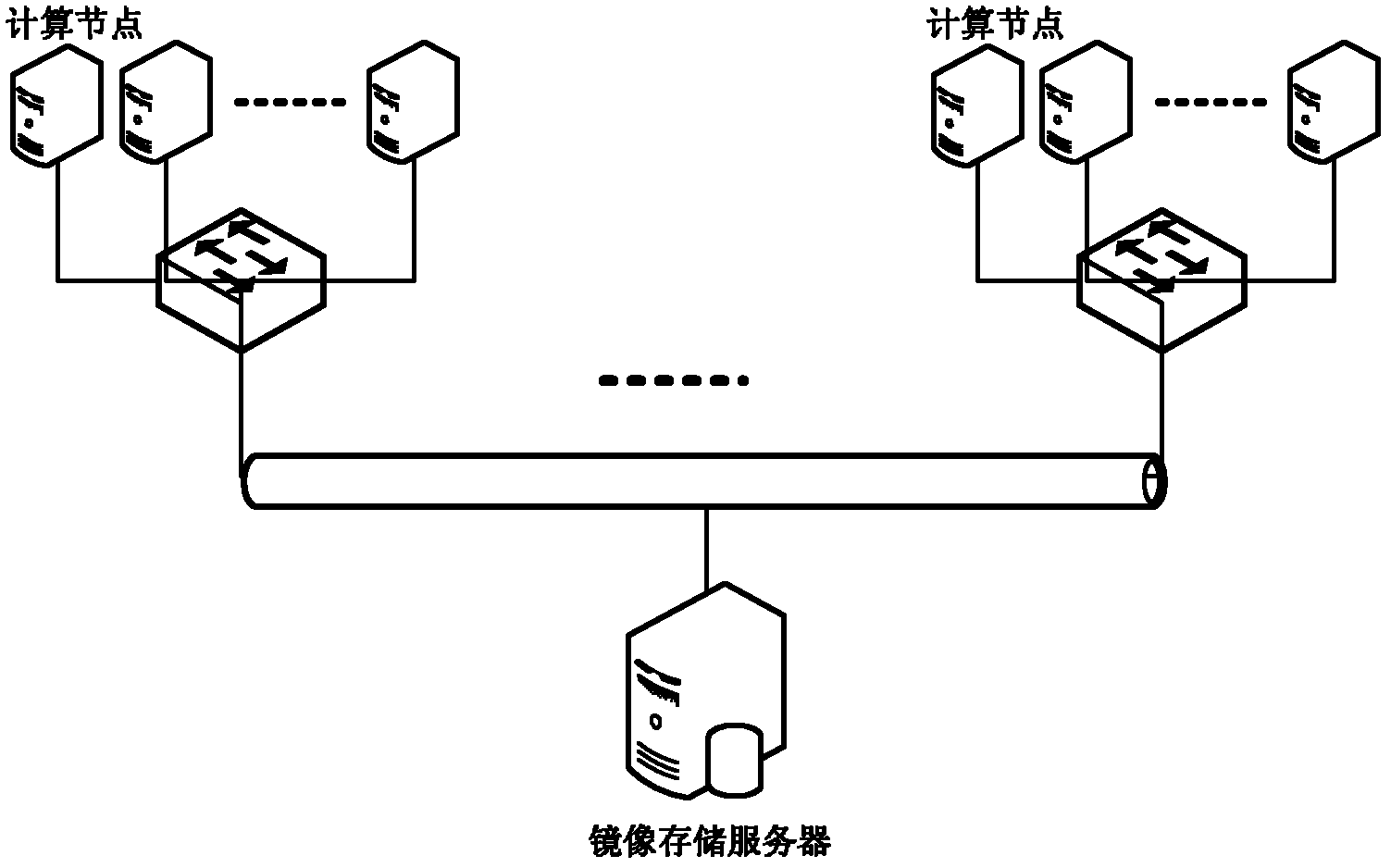 Caching method of a virtual machine mirror image in cloud computing system