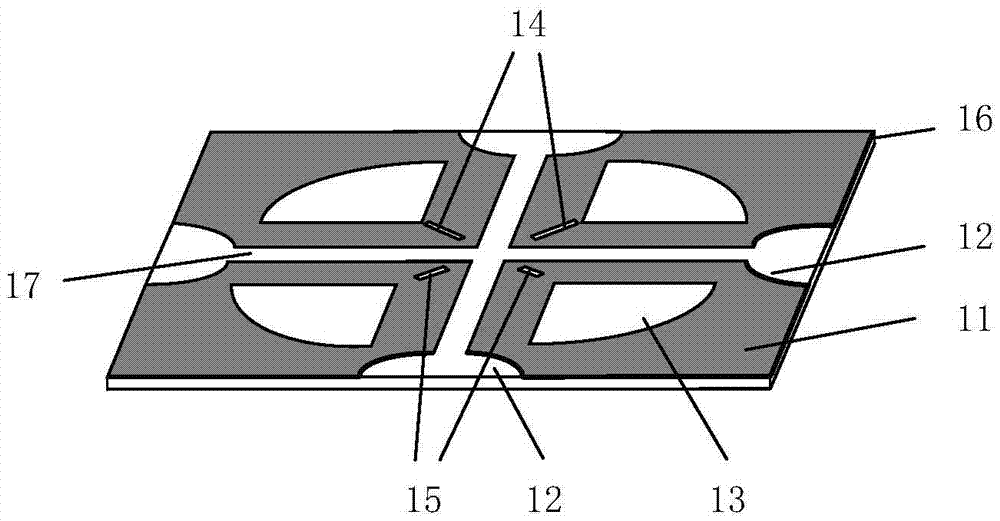 Broad-band dual polarization base station antenna unit