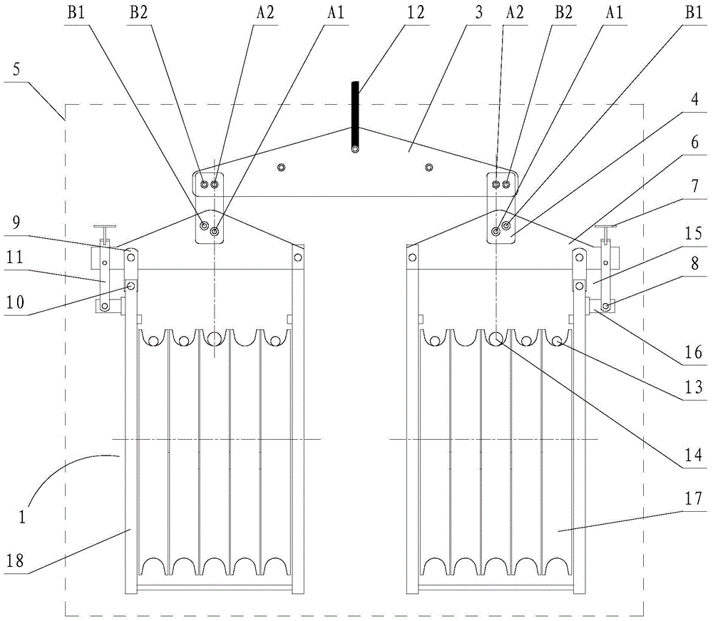 Tension stringing self-balancing wire paying-out tackle and towing plate