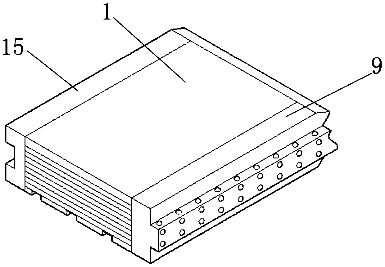 Damp-proof environment-friendly novel wood floor material