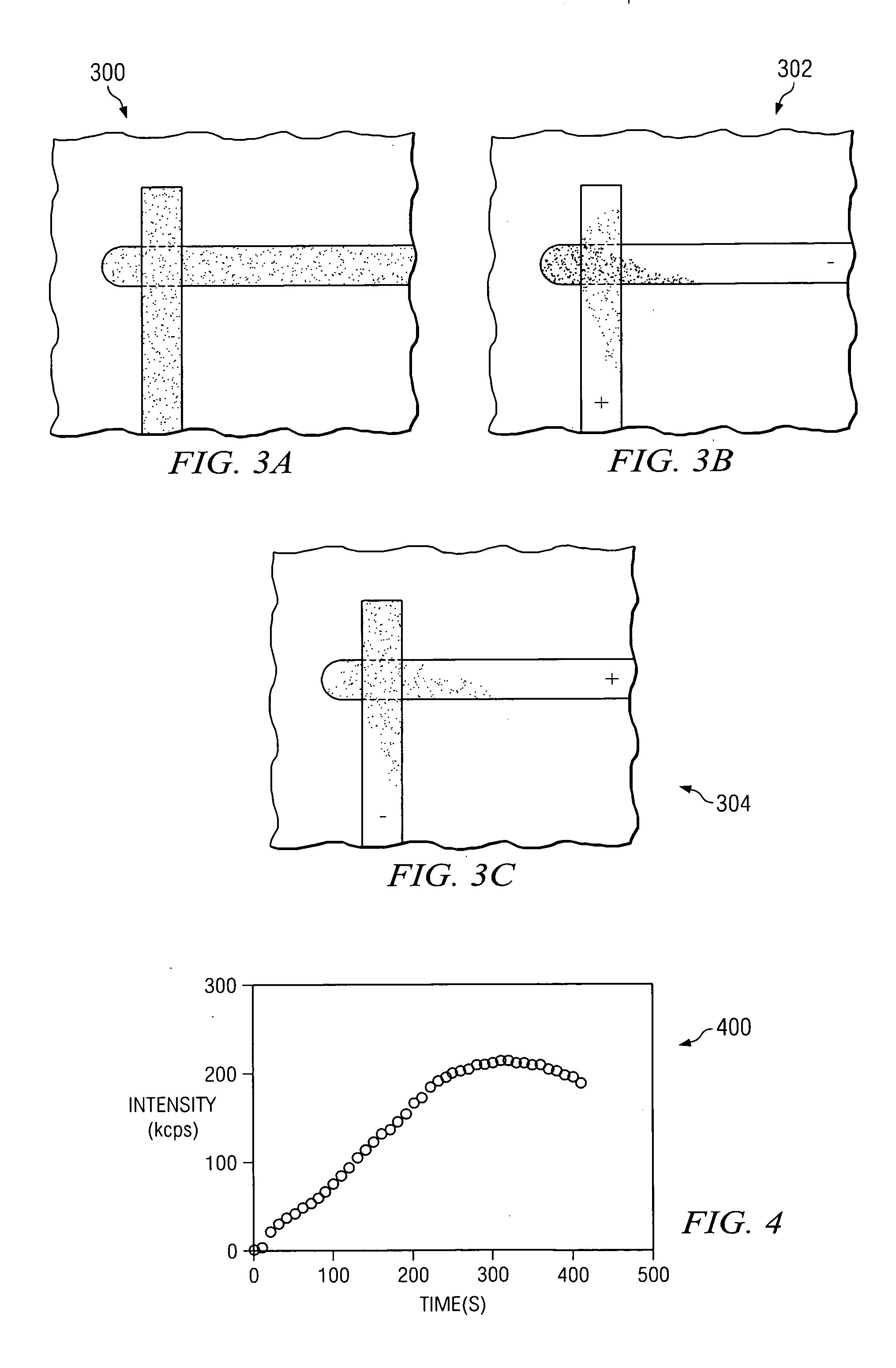 System and method for electrokinetic trapping and concentration enrichment of analytes in a microfluidic channel