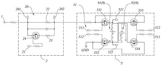 Charging circuit, charging device and capsule endoscope charging system