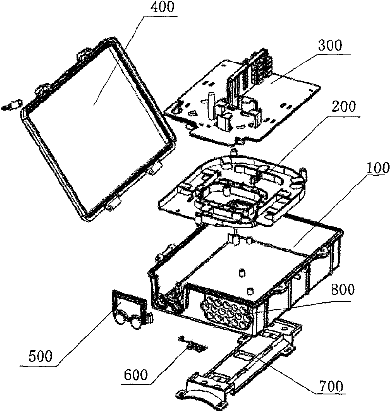 Integrated fiber distribution box of universal splitter