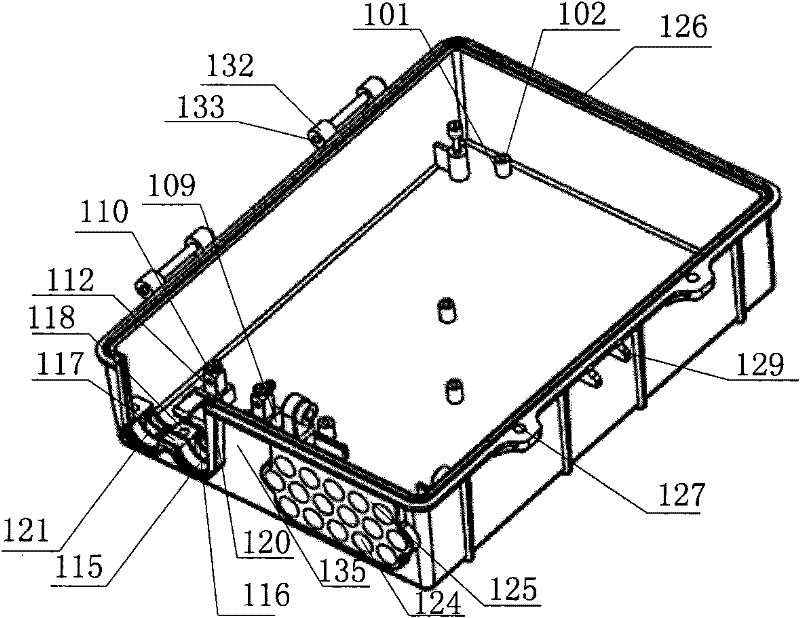 Integrated fiber distribution box of universal splitter