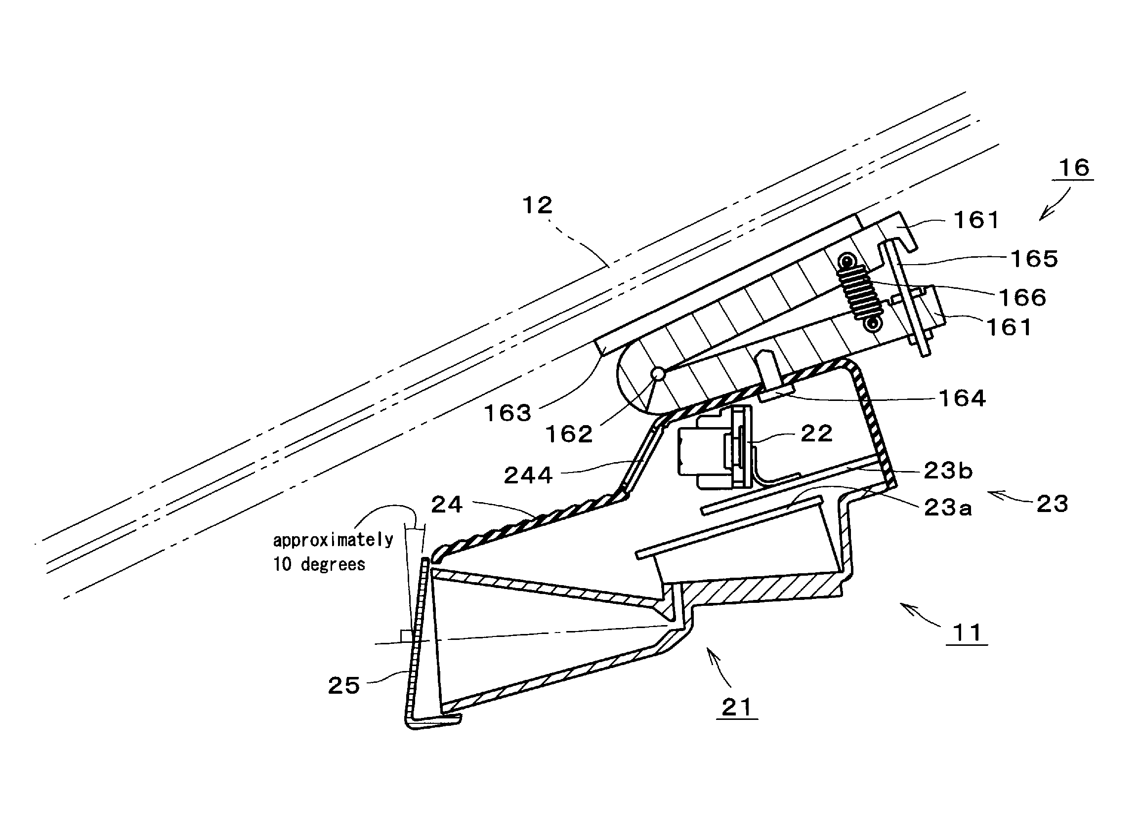 On-vehicle radar device and vehicle