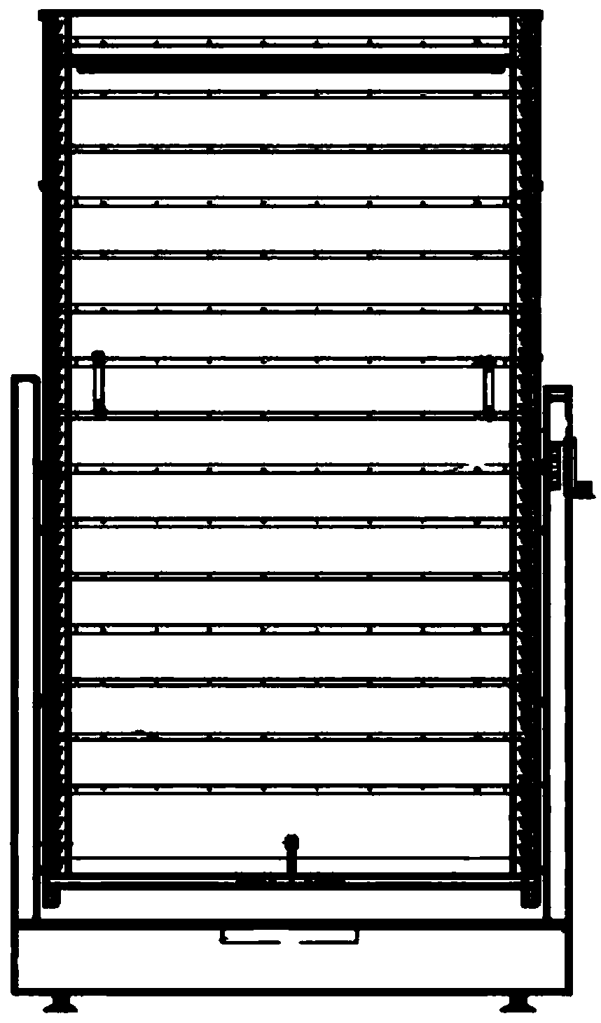 Vertical combustion characteristic experiment device capable of controlling gas environments and side wall structures