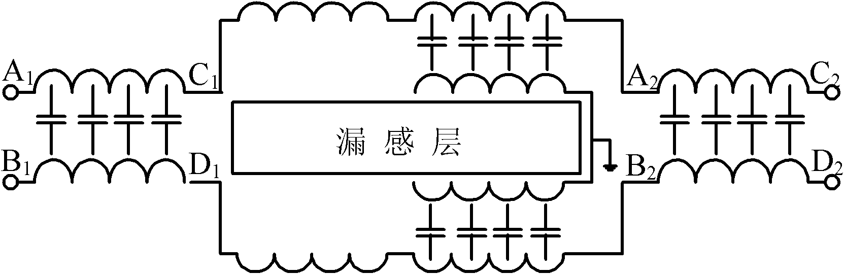 Cylinder wall type electromagnetic interference (EMI) filter consisting of spiral flat coil