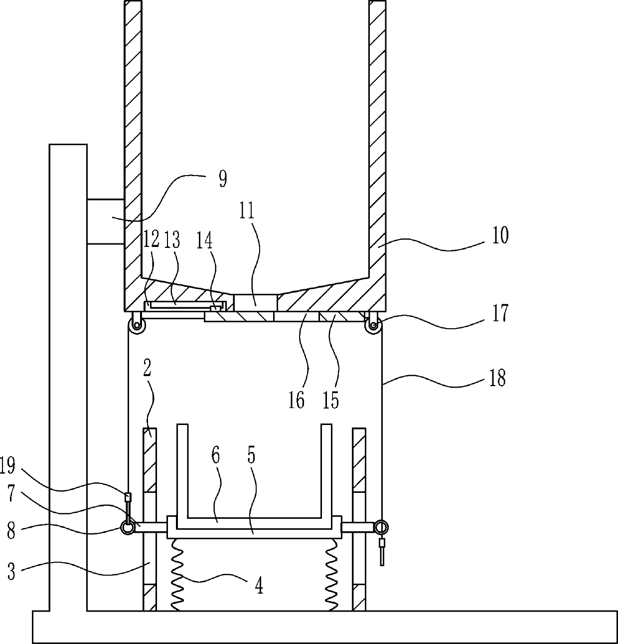 Quantitative fodder packaging equipment for pig fodder production